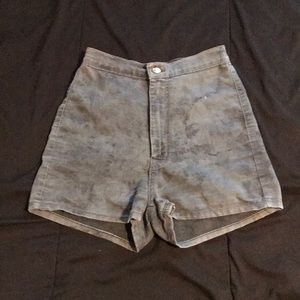 High Waisted Gray Shorts WOMENS MEDIUM